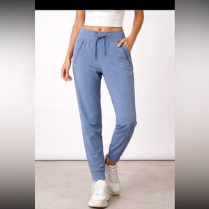 Athleta Trekkie North High Rise Joggers in Cottage Blue